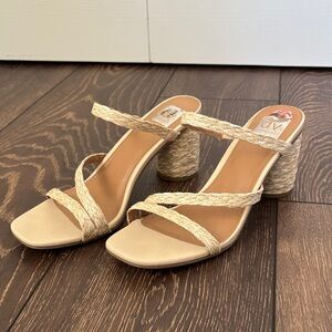 dv by dolce vita Braided Straw Sandal Heels